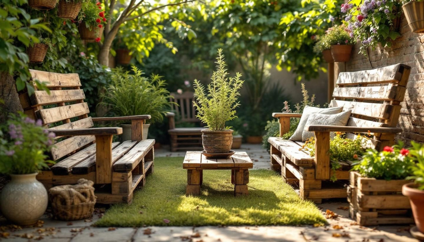 Comment transformer des palettes en meubles de jardin écologiques ?